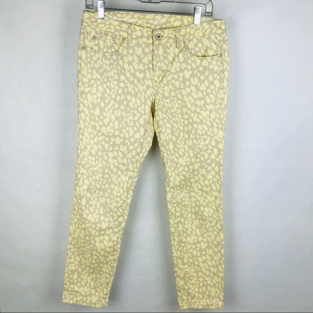 Ann Taylor Loft Modern Straight Printed Pants